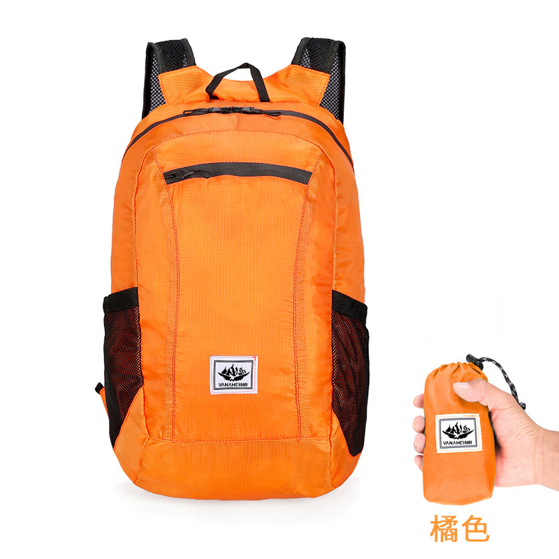 Free Shipping Selected Source Outdoors Folding Bag Colorful Outdoor Backpack Large Capacity Designer Bag Lightweight Printed Logo Travel Sports Backpa