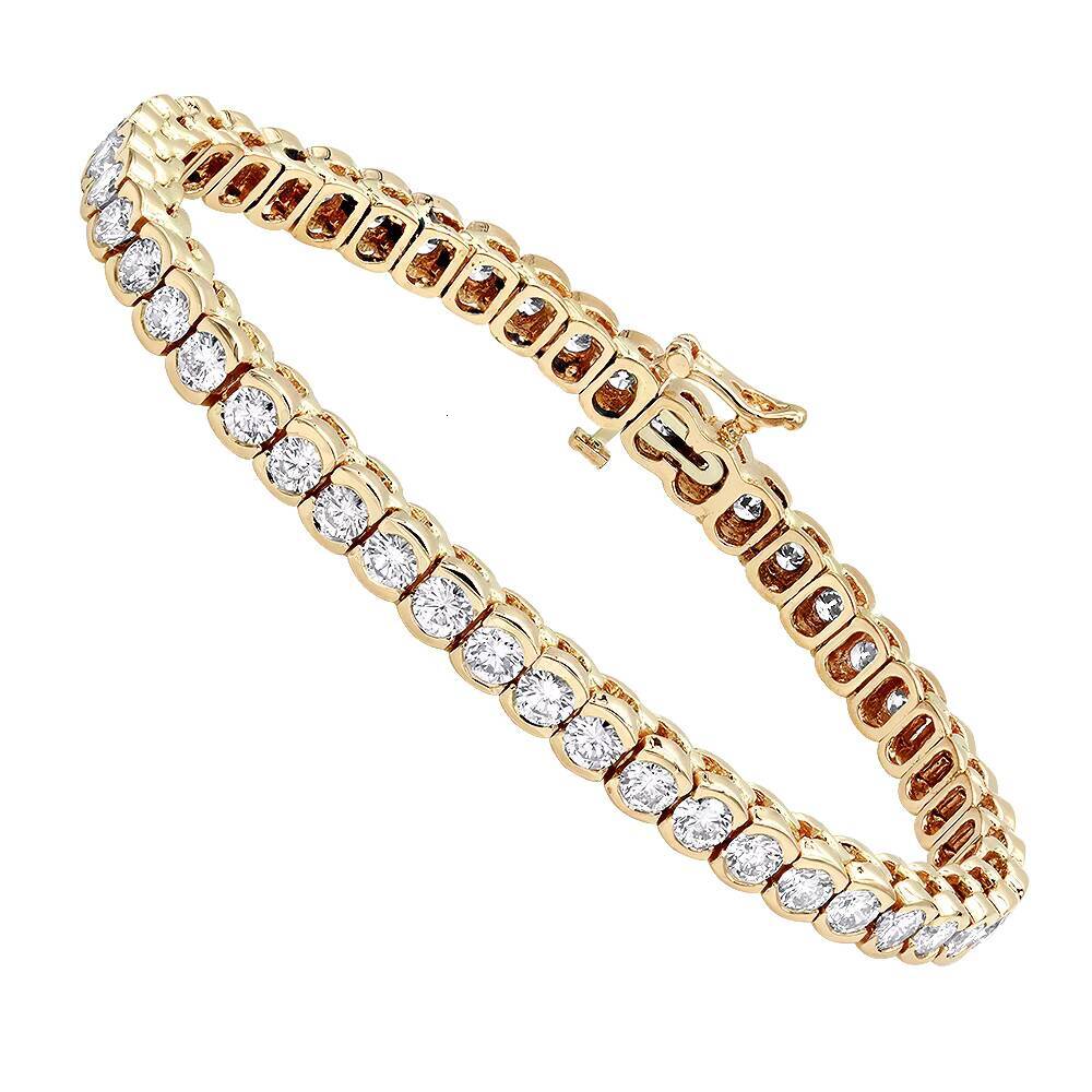 Premium Jewelry Ice Out Tennis D VVS Silicon Stone Chain Sterling Sier Unisex Bracelet