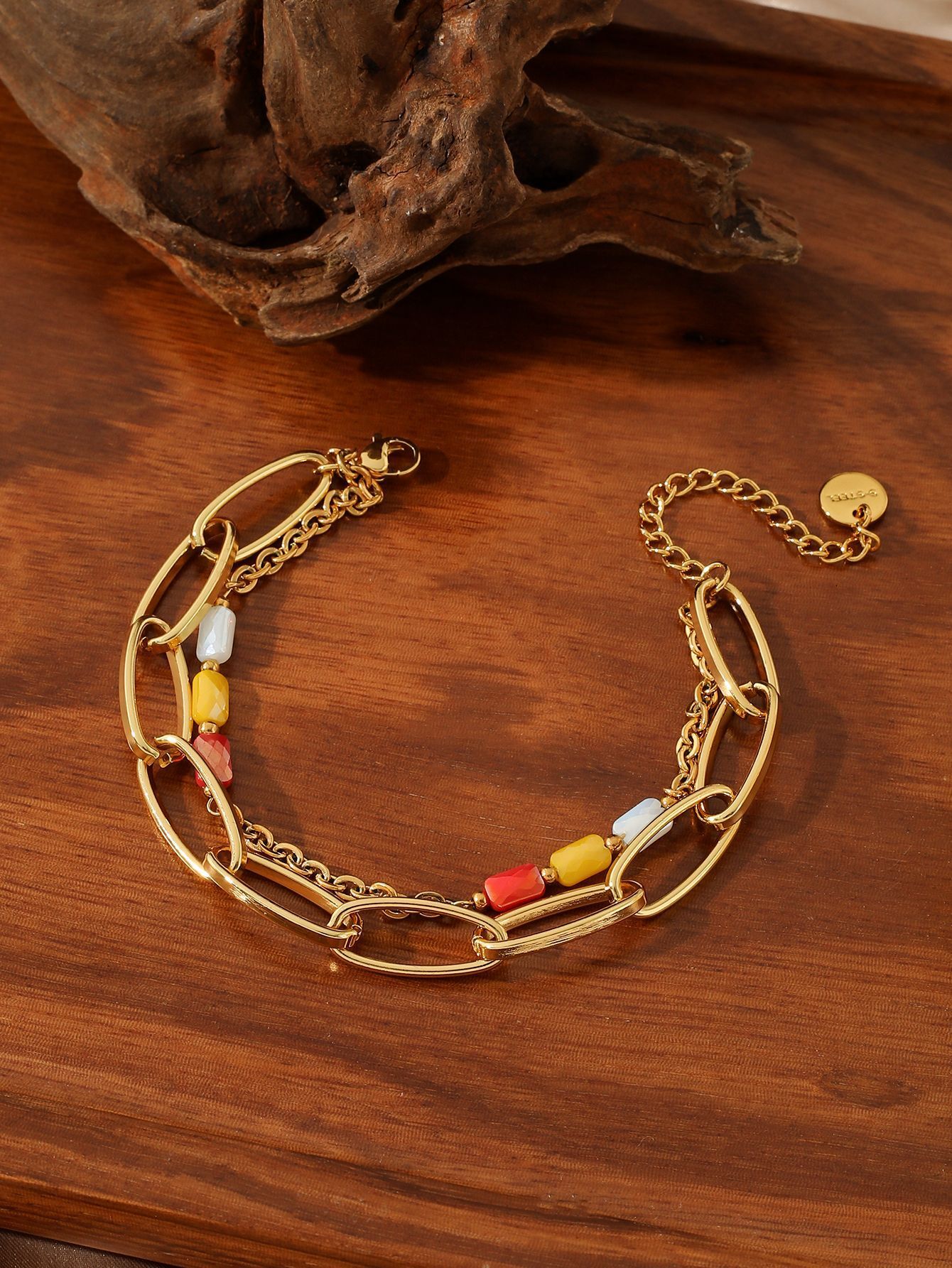 Bohemian Light Style Gold Thread Beaded Ultra-fine Women's Bracelet