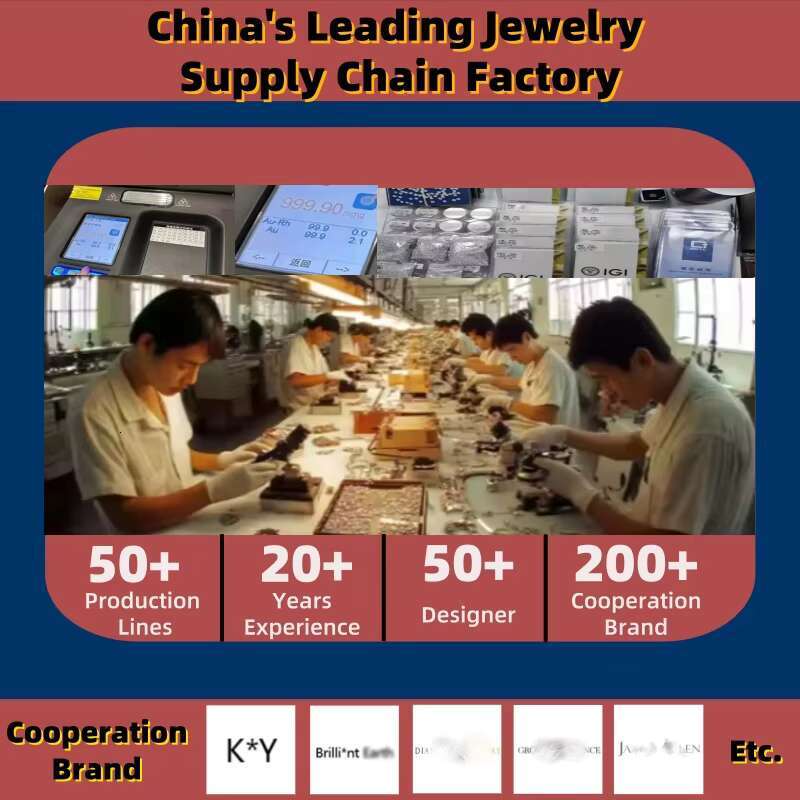 Igi CVD HPHT Lab Grown Created Diamond 14k/18k Solid Gold Asscher Cut Five Stone Eternity Wedding Match Band Ring for Women/Men