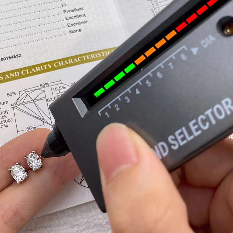 Sparkling 1CT 2ct Oval Cut Moissanite Diamond Earring for Women Gift 925 Sterling Silver Engagement Wedding Fine Jewelry