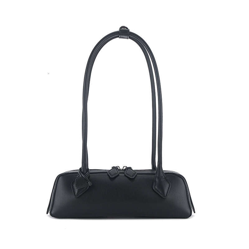 New Sausage Dark Stitching Baguette Design Shoulder Bag Simple Underarm Handbag for Women