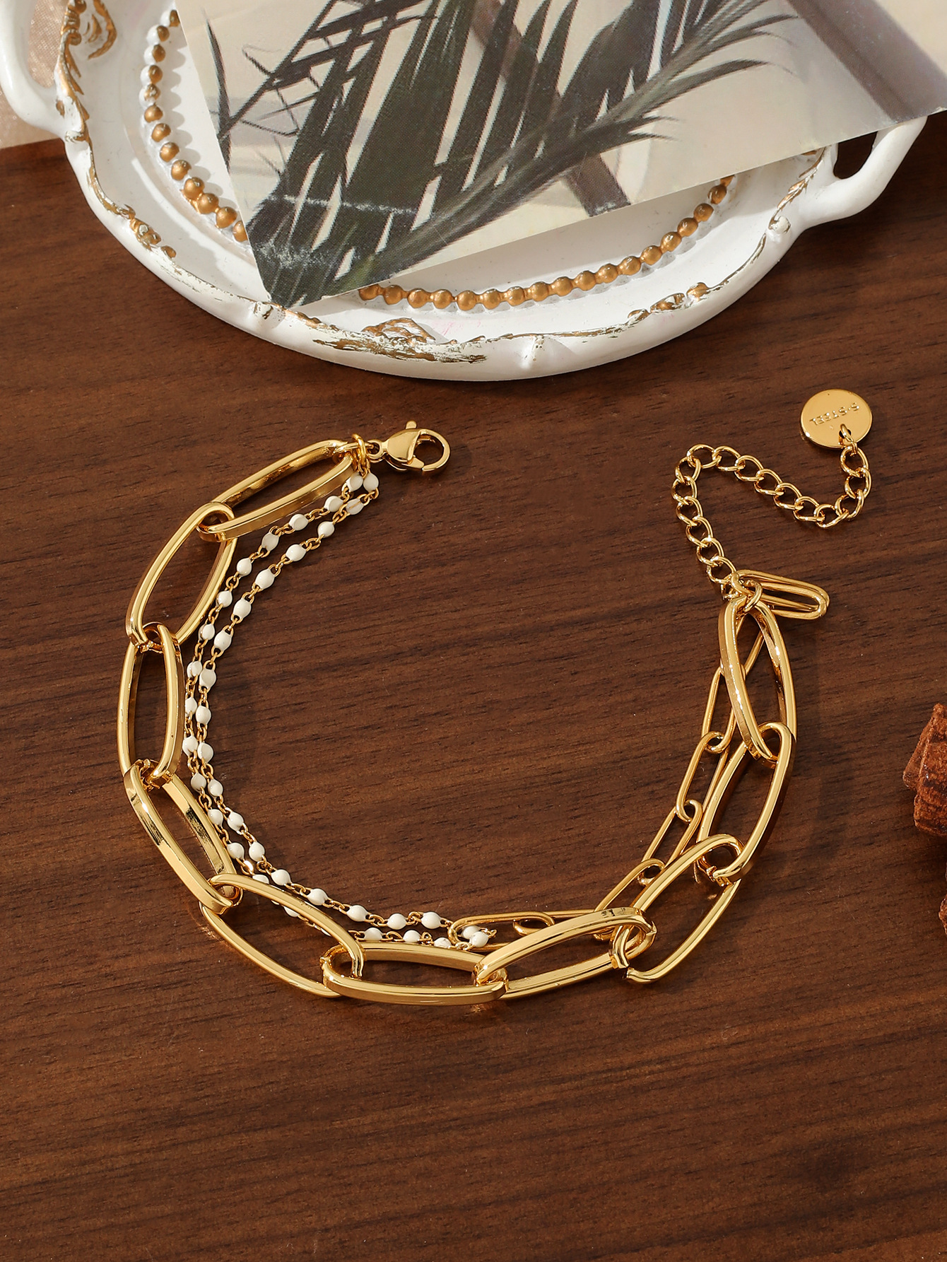 Creative Multi-layer Pearl Bracelet Simple Elegant Hip-hop Minimalist Chain