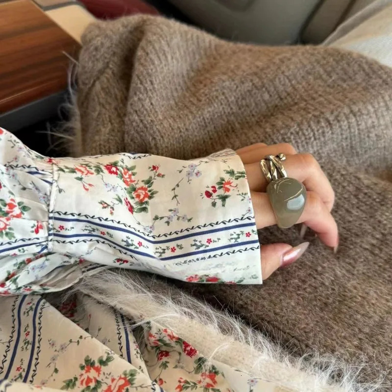 Resin Acrylic Ring Jewelry for Women Korean Retro Personalized Transparent Amber Grey Green Personalized Jewelry 250526