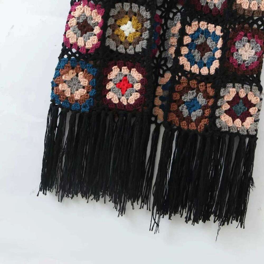 Gypsylady Handmade Kintted Cardigan Bohemian Long Sleeve Autumn Women Outwear Ladies Y2k Sweater Knitwear