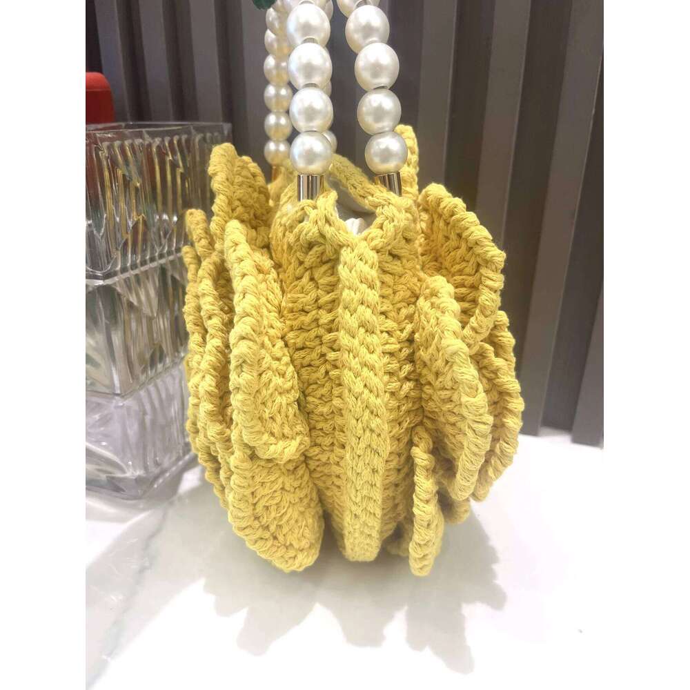 handmade Crochet flower shape Evening clutch Bag Purses and handbag Designer banquet Women's bag