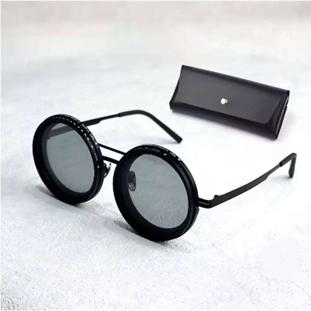 ND9 adjustable dimming Retro Punk round men's outdoor fishing UV400 polarized driving sunglasses for Driving Fishing designer bag