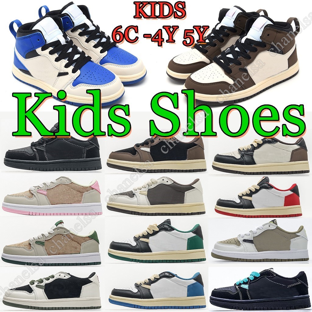 1s kids shoes toddler Trainers Sneakers Golf Olive Black white Mocha pink boys girls baby infant Preschool children shoe 6C 4Y 5Y
