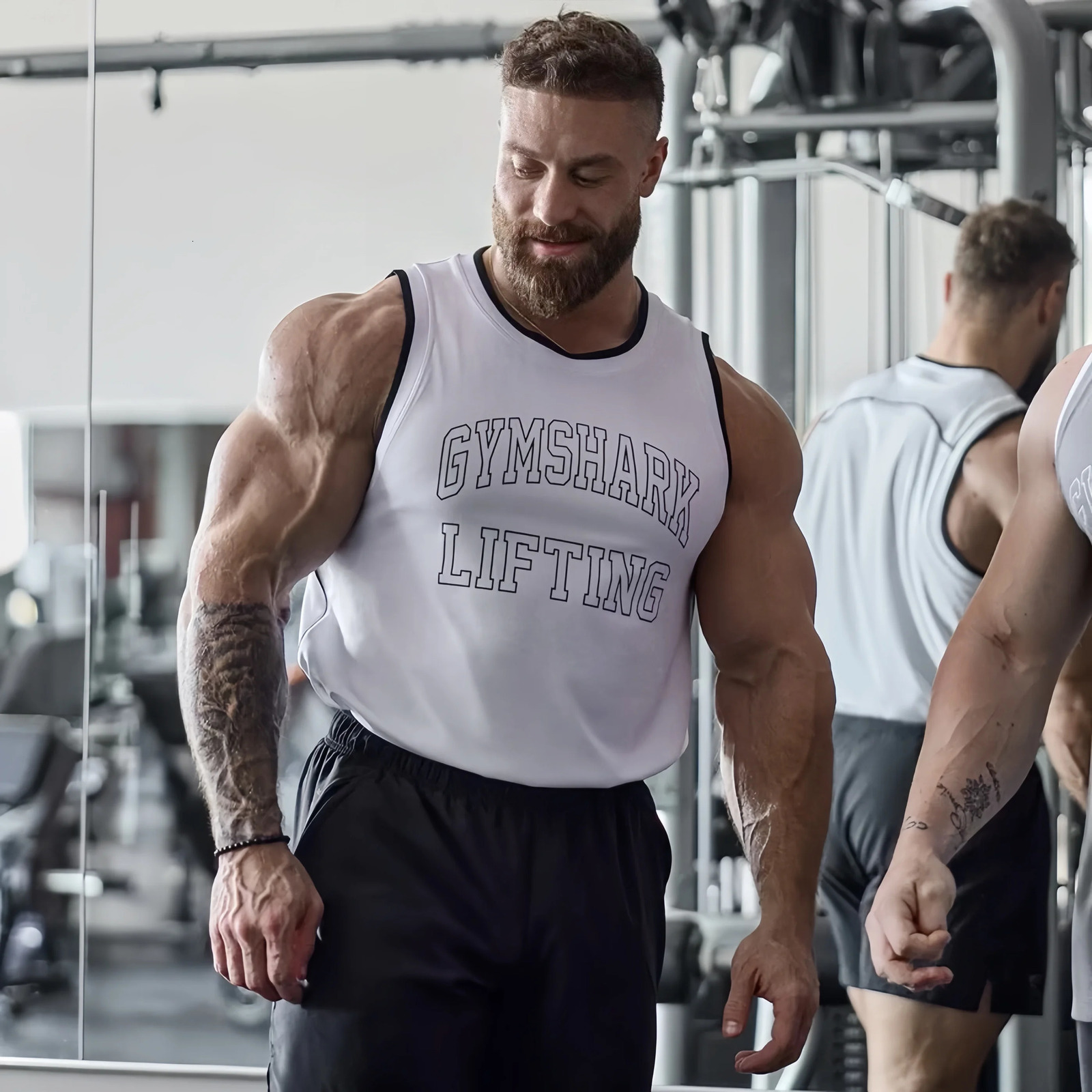 Summer Gym Tank Top Men Training Clothing Vest Chriss Basketball Quick Drying Mesh Breathable Casual Sports Sleeveless 250527