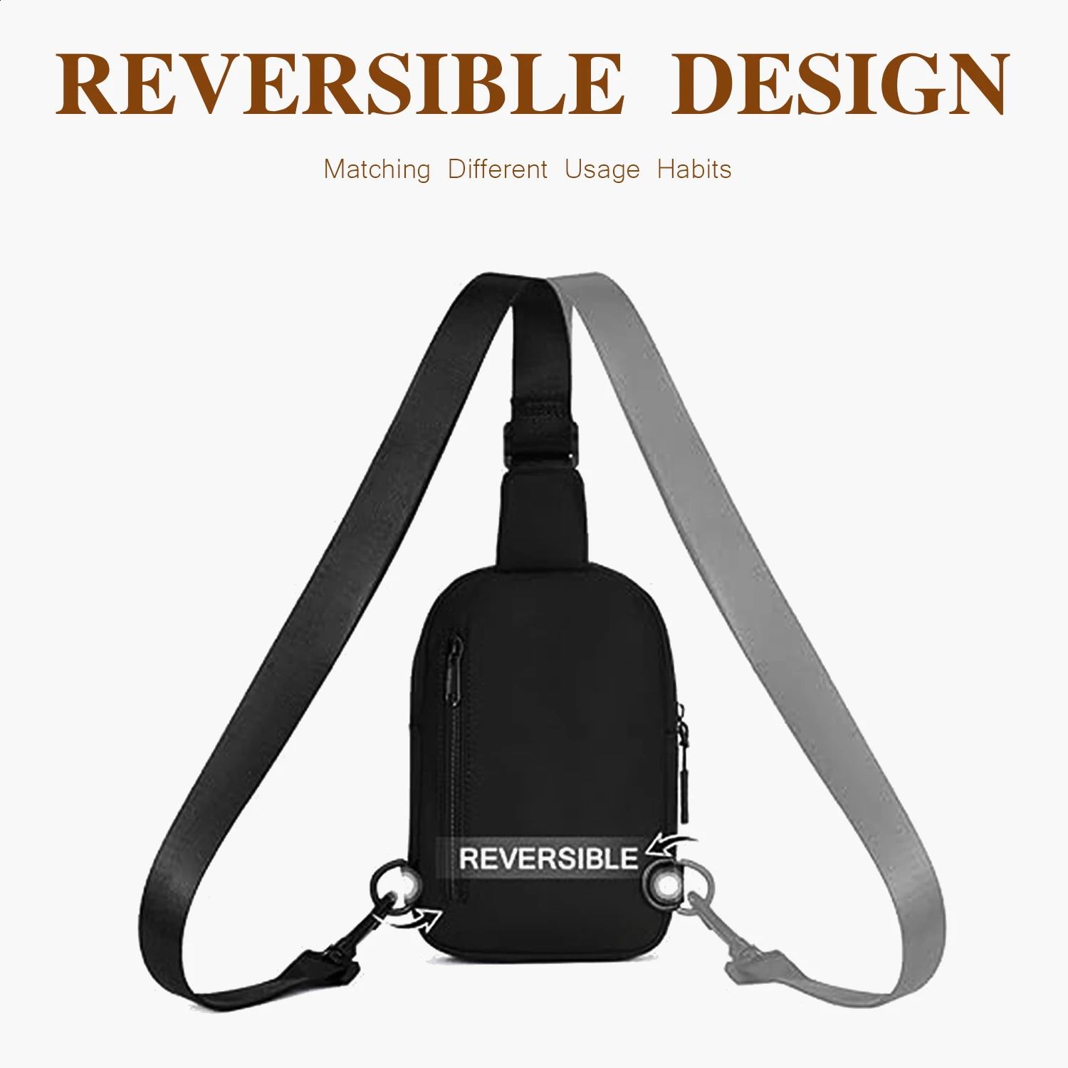 Women Chest Bags Traveling Fashion Sling Bag Casual Lightweight Portable Solid Color Purses Adjustable Strap for Outdoor Running 250528