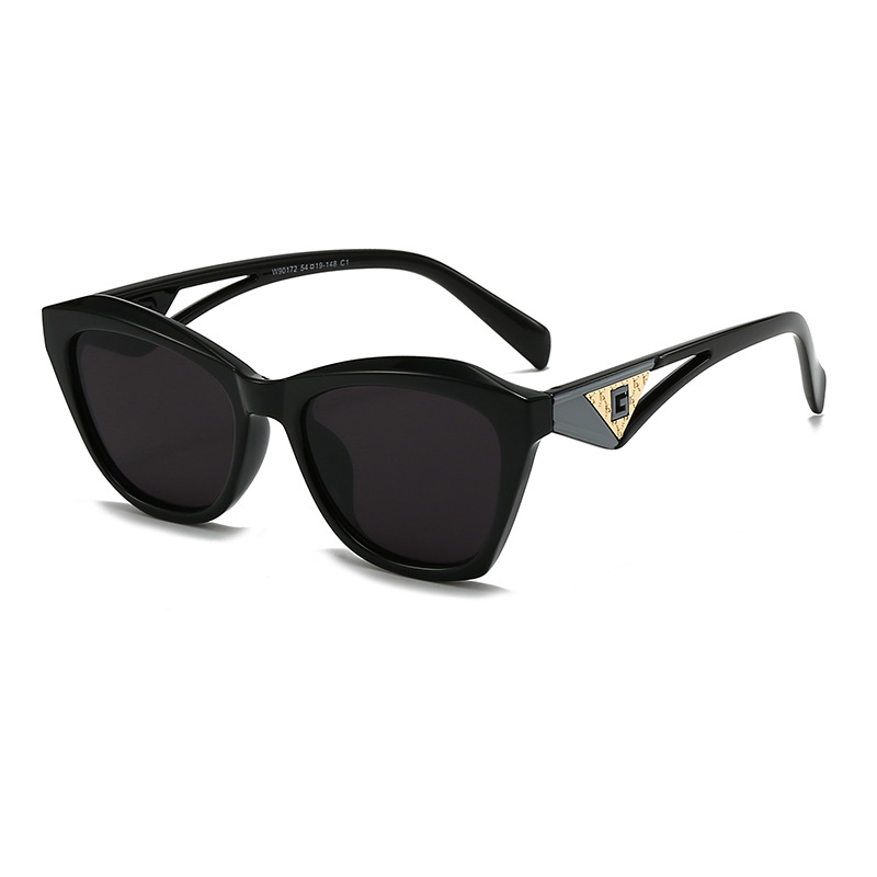 2025 free shipping Trendy cat eye sunglasses high-end personalized UV resistant fashion sunglasses for women men