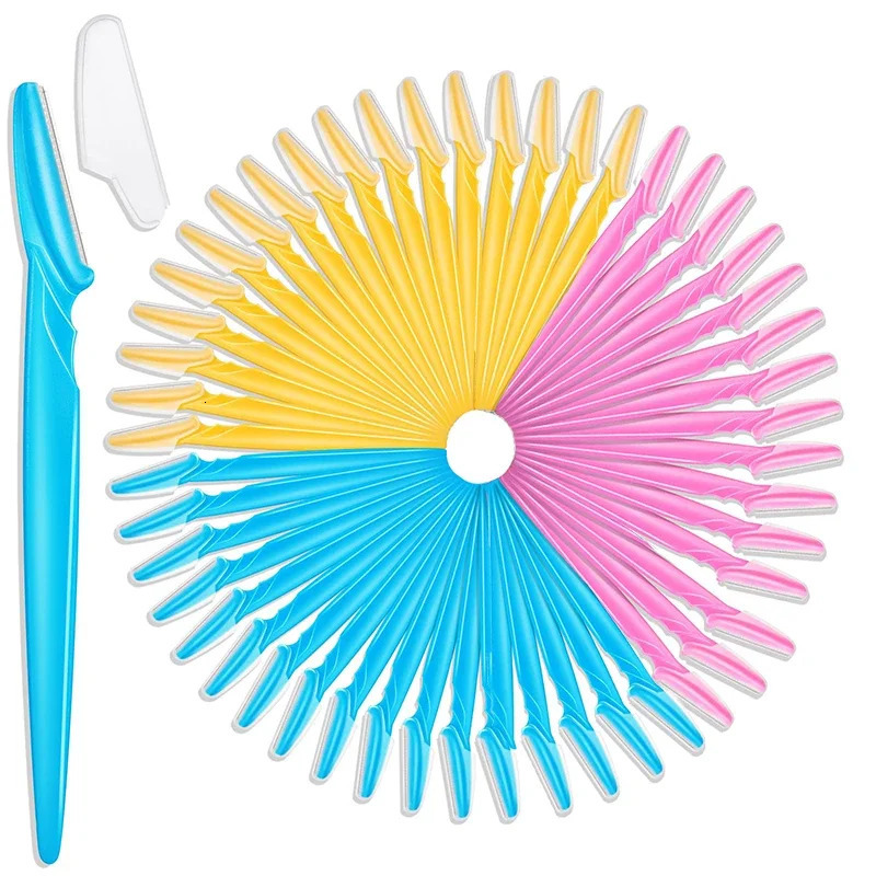 630pcs Portable Face Razor Eye Brow Epilation Eyebrow Trimmer Blade Shaver Hair Removal Cutters Safety Woman Makeup 250516