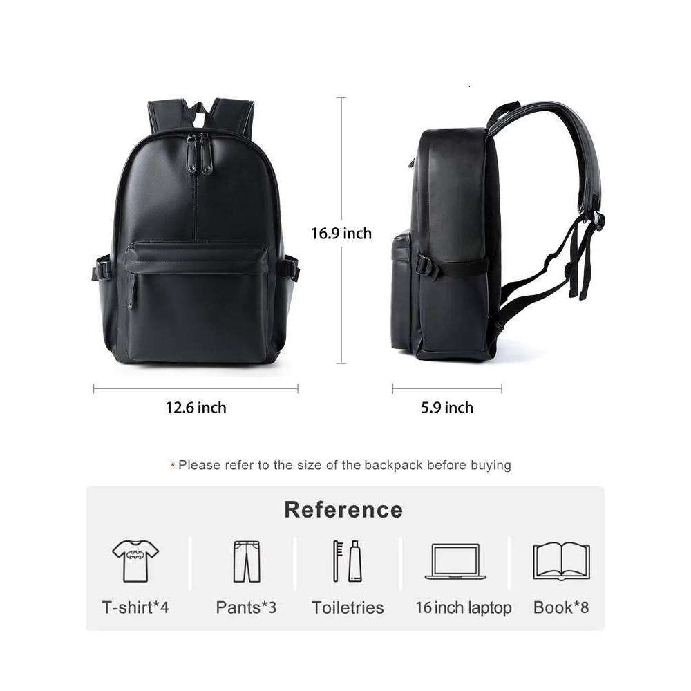 Men Leather Laptop Large Antitheft Travel Backpack High Quality Fashion Knapsack Bags for Male