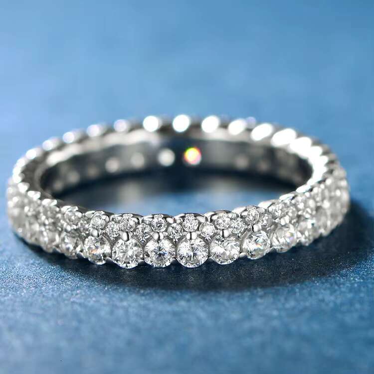 Pure Zirconia Rings 4ct Sterling Silver Lab Grown Diamond Oval Moissanite 925 Silver Jewelry Fine Tennis Rings