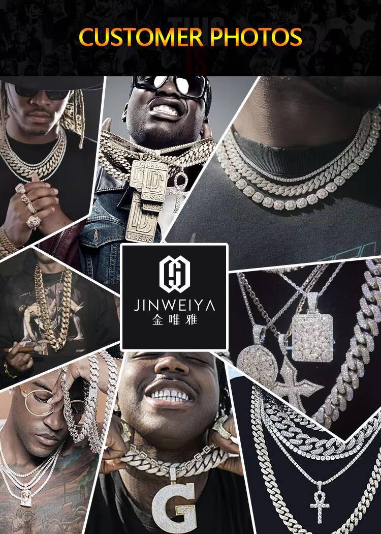 Classic Jewelry Fully Filled Zircon 18mm Miami Chain Hip Hop Cuban Necklace Sier
