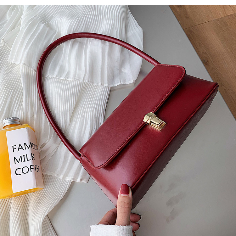 designer Vintage Baguette Bag for Women 2025 Trendy New Korean Style Shoulder Bag Fashion Handbag Underarm Bag