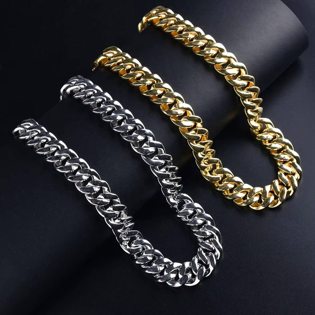 18mm hot selg chain AAA+CZ micro insertion Cuban k necklace men's hip-hop jewelry