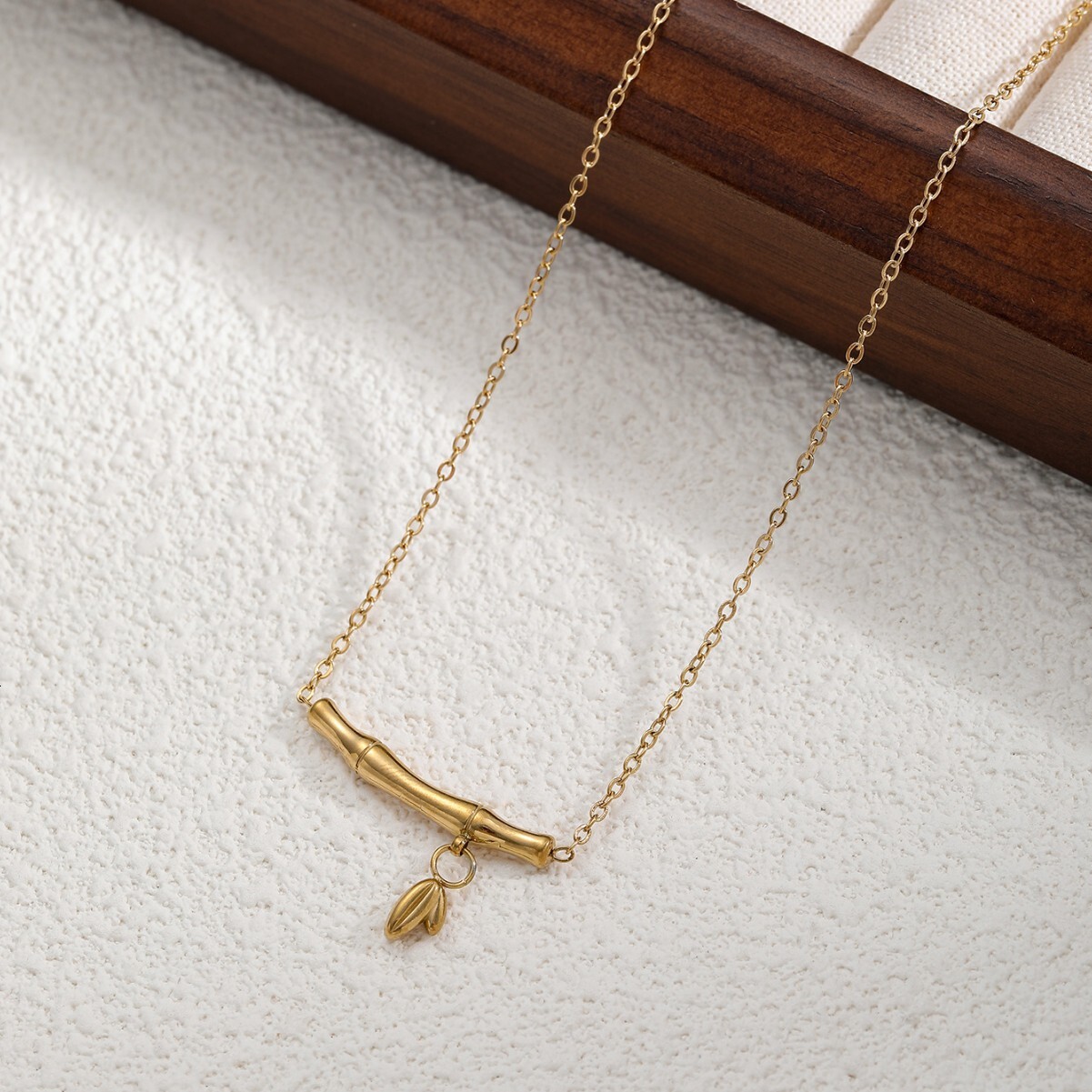 Nalan Sier Fresh Sweet Design Exquisite Simple Bead Box Necklace