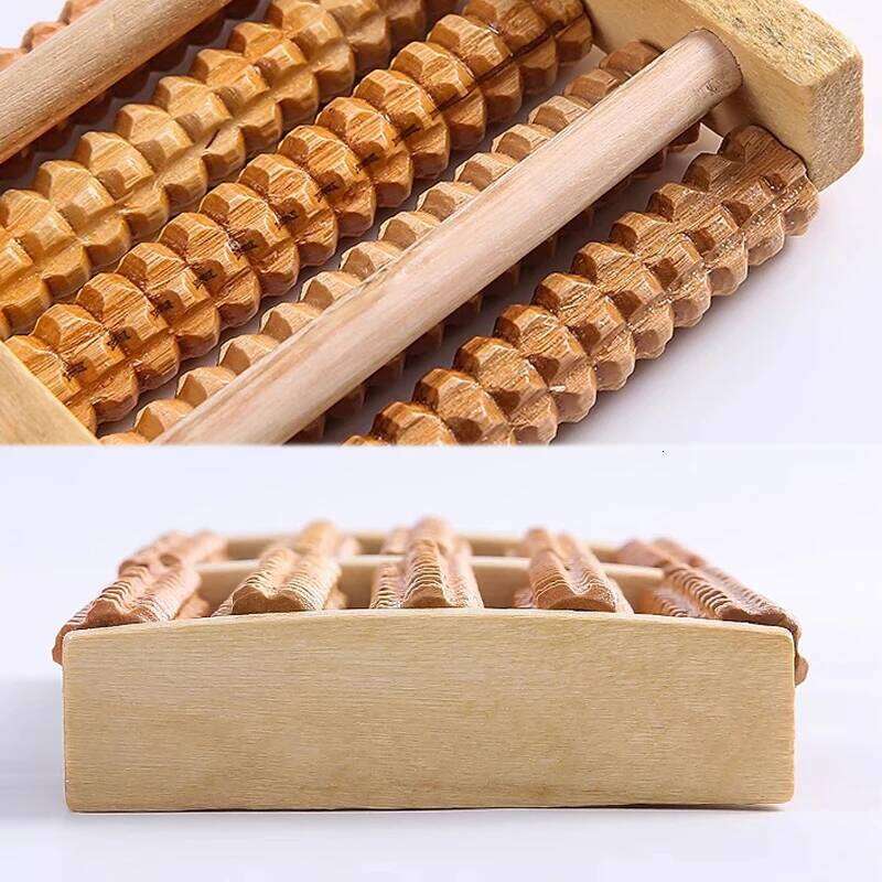 Wooden Foot Roller Relieves Plantar Fasciitis Heel Arch Pain Stress Relief Relaxation For Health Care Feet Massager