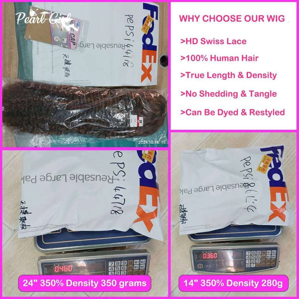 Double Drawn Straight Human Hair with Bangs Natural Color 13x4 Frontal Wig Glueless 4x4 Lace Closure Wigs 300% Density