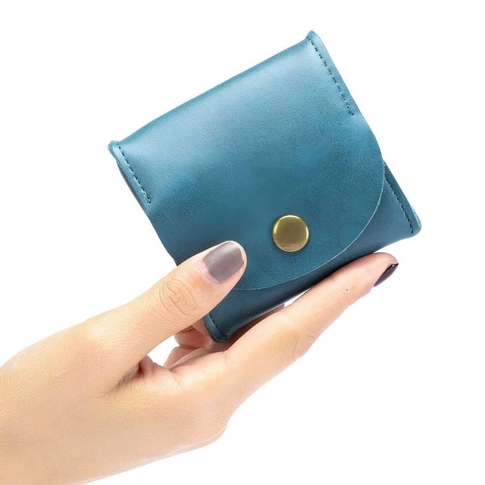 Japanese Style Cowhide Mini Earphone Ins Genuine Leather Wallet Small Storage Bag Coin Purse