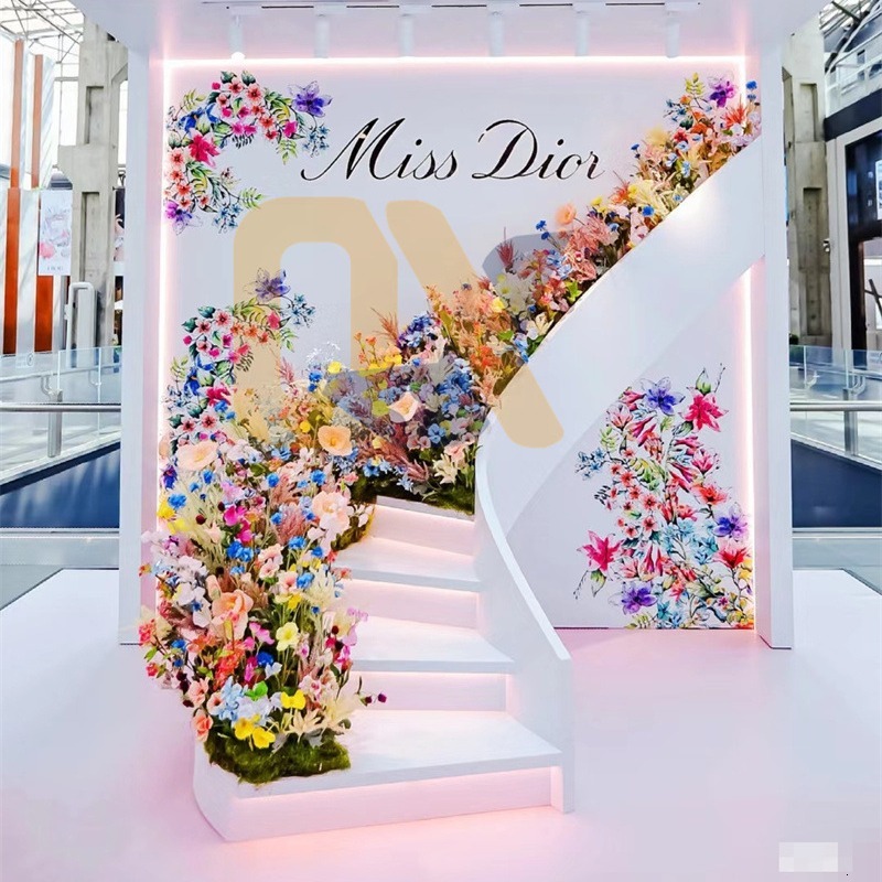 Outdoor Mall Traffic Attraction Props Internet Celebrity Giant Bouquet Kaleidoscope Cherry Blossom Waiting Hall Check-in Background Decoration Ornamen