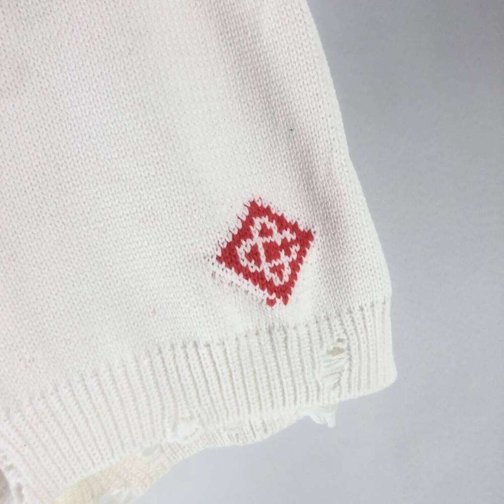 2025 Summer Vacation Women's Sports Knitted Vest +Shorts 2 Piece Outfits Crochet Sets Letter Jacquard Pattern Matching Set