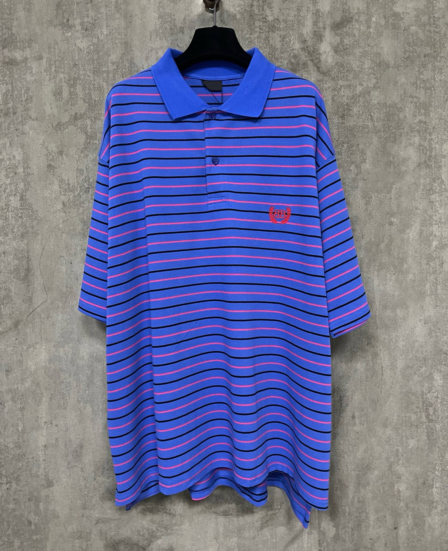 Men's Plus Tees & Polos Round neck embroidered and printed polar style summer wear with street pure cotton r55f32