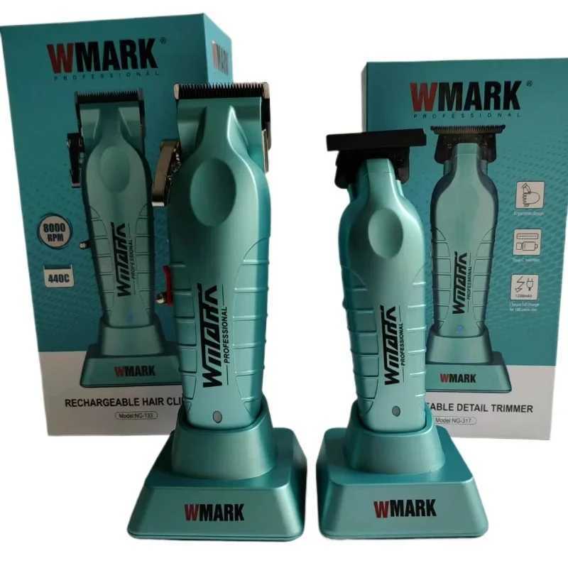 New Hair Cutting Machine WMARK NG-133 NG-317 Hair Clipper 8300 RPM with Charging Base Low Noise Hair Trimmer for Men S2562