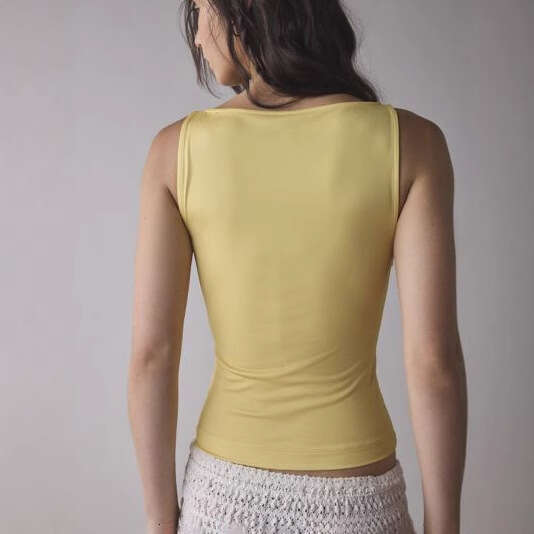 2025 Trendy Sunflower Print Sleeveless Vest T-Shirt Women's Top Y2K Sports Casual Style 1062