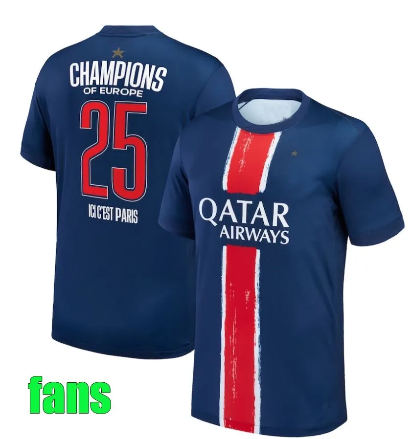 24 25 26 maillot de foot JOAO NEVES soccer jerseys VITINHA O.Dembele BARCOLA HAKIMI Ugarte football shirt hommes enfants MEN kids LEE KANG IN D.DOUE
