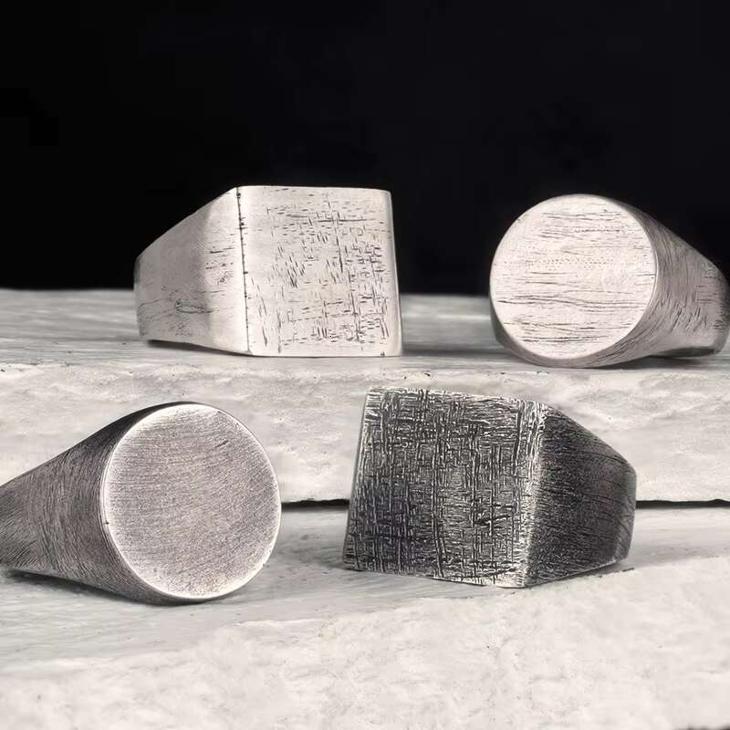 Silvenewen Mens Classic Vintage Animal 925 Sterling Silver Ring High Quality 15g Black Main Stone Moissanite Perfect Gift for