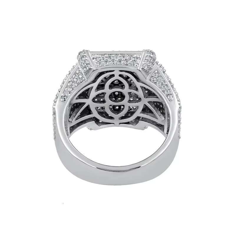 Moissanite Stone 925 Sterling Silver 18k Gold Plated Wedding Engagement Men Valentine Day Gift Fashion Jewelry Ring Wholesale