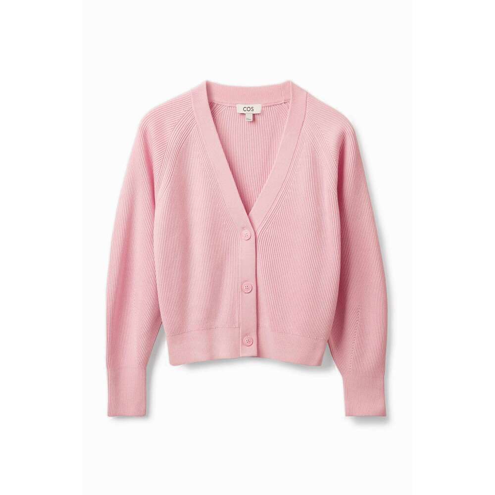 Ethereal MD 2025 Cos Autumn New Style Of Casual V-Neck Ribbed Bat-Sleeve Cardigan For Women