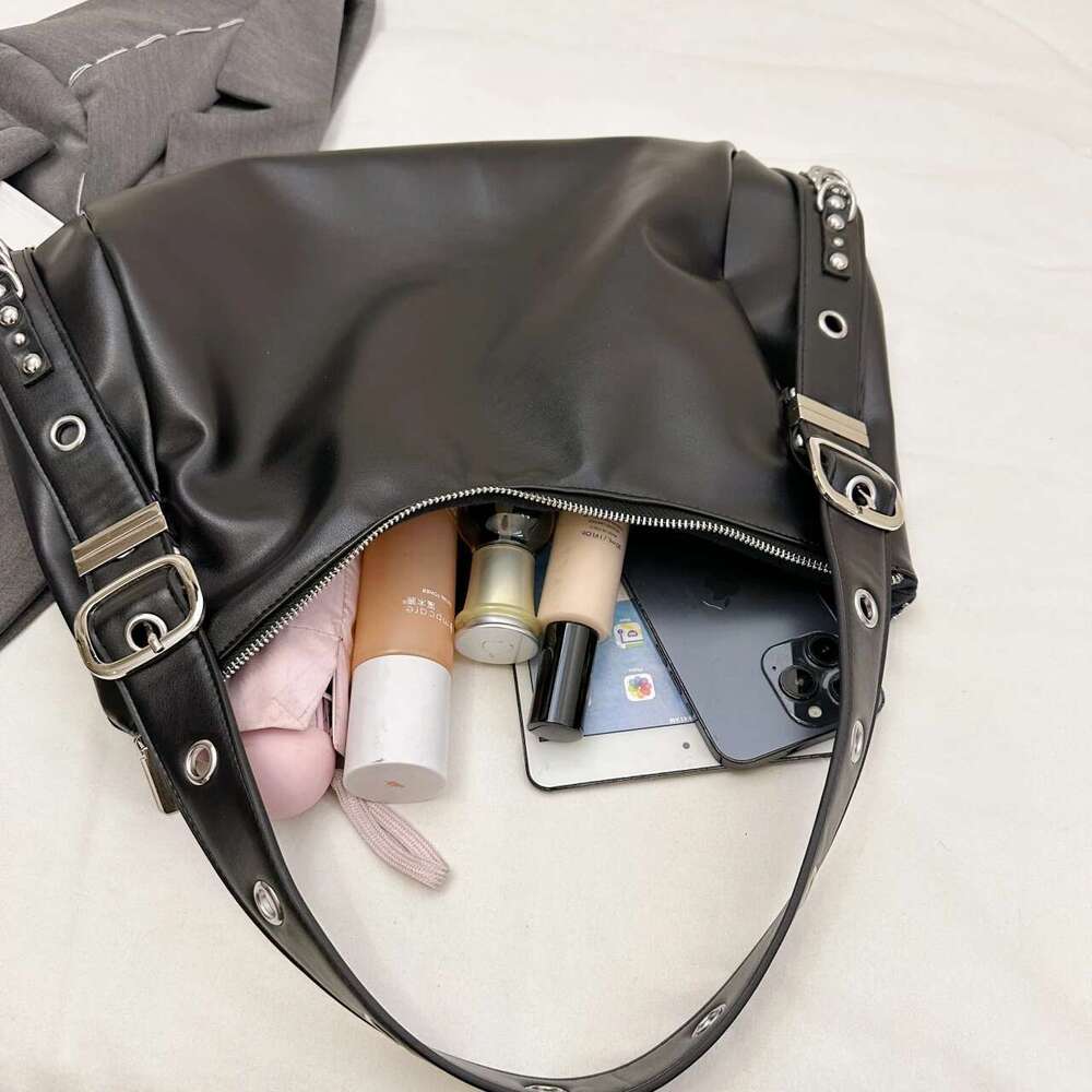 Brand High Quality PU Leather Shoulder Women Solid Vintage Casual Totes Black Elegant Classic Handbags England Female Bags