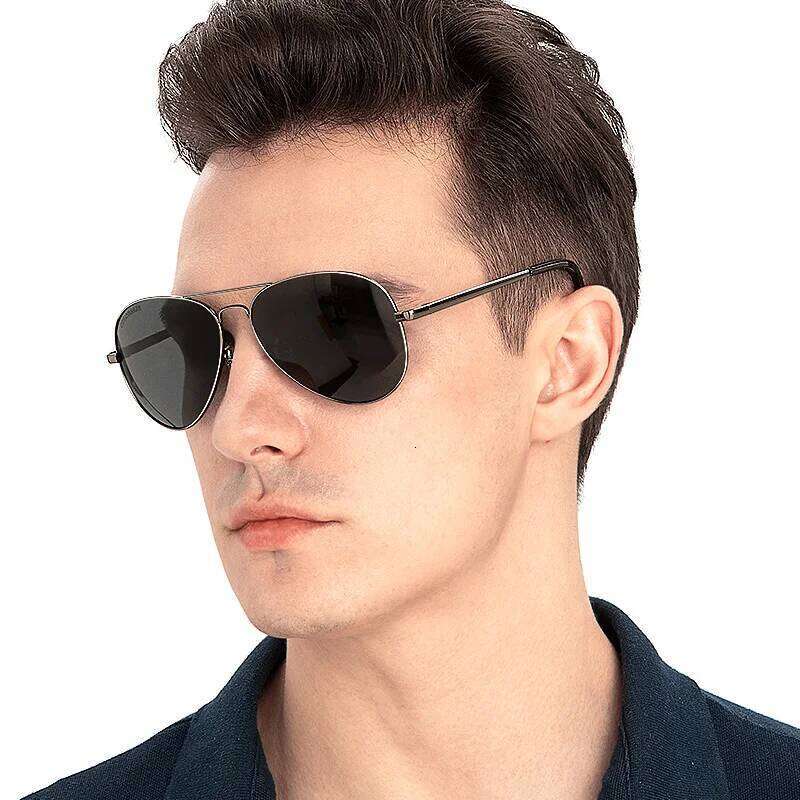 COLOSSEIN Polarized Metal Pilot Sunglasses Women Brown Lens Fashion UV400 Classic Men Eyewear Vintage Glasses designer bag