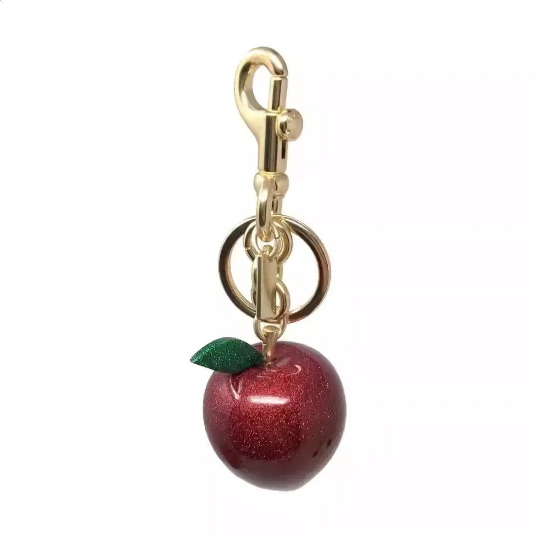 Red Apple Bag Charm Key Chain Accessory Purse Charm Gifts for Women Gilrs Gift 250530
