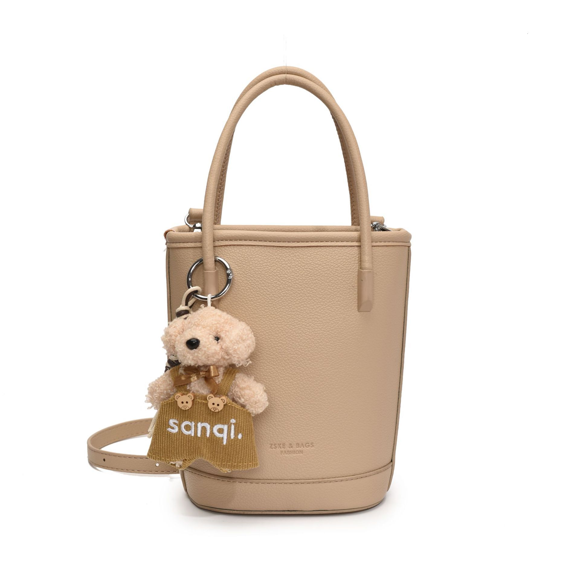 designer Korean Style INS Handheld Bucket Bag for Women 2025 New Niche Design Commuter Bag Casual Versatile Crossbody Bag