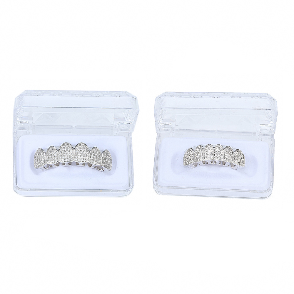 Braces Hip-Hop Accessories Micro Paved Moissanite Braces Halloween Costume Personality Exaggerated Hip-Hop Braces moissanite