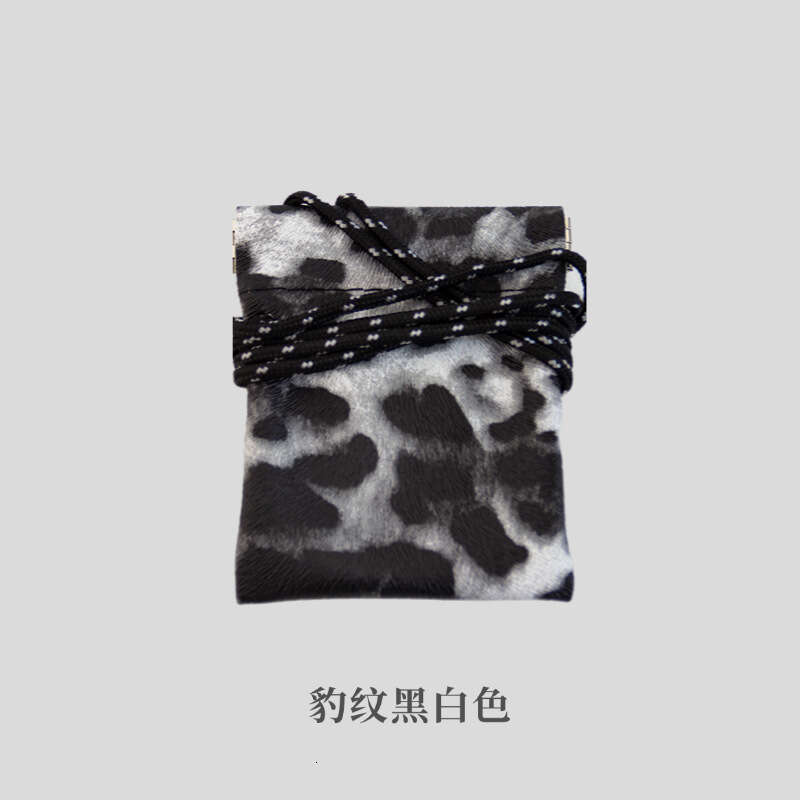 Unisex Neck Hanging Earphone Key Bag Small Storage Wallet PU Leather Card Holder Novelty Mini Coin Purse