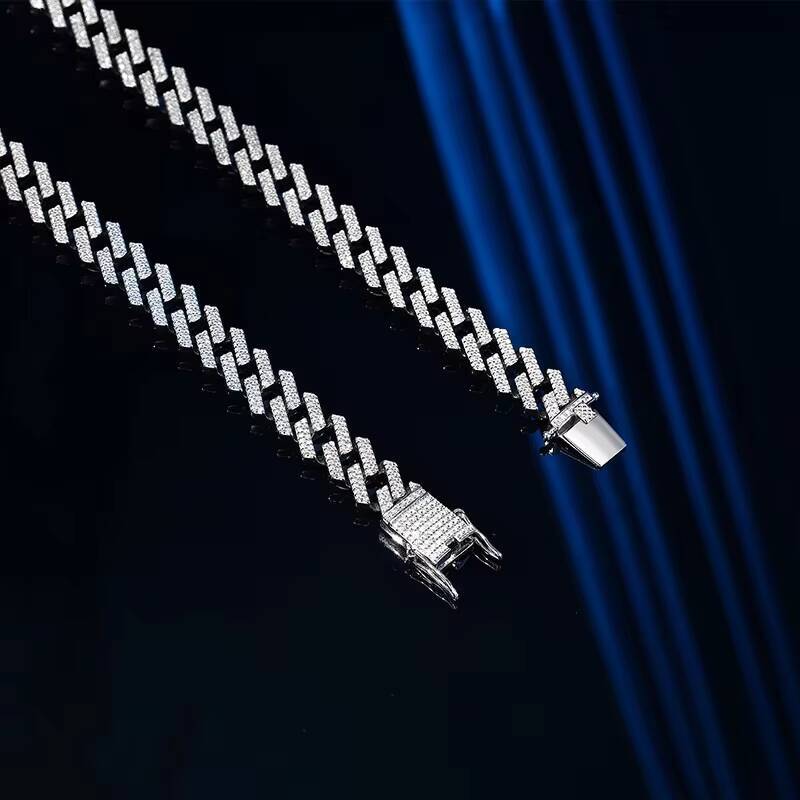 Sier Hip Hop Cuban Men's Chain Jewelry