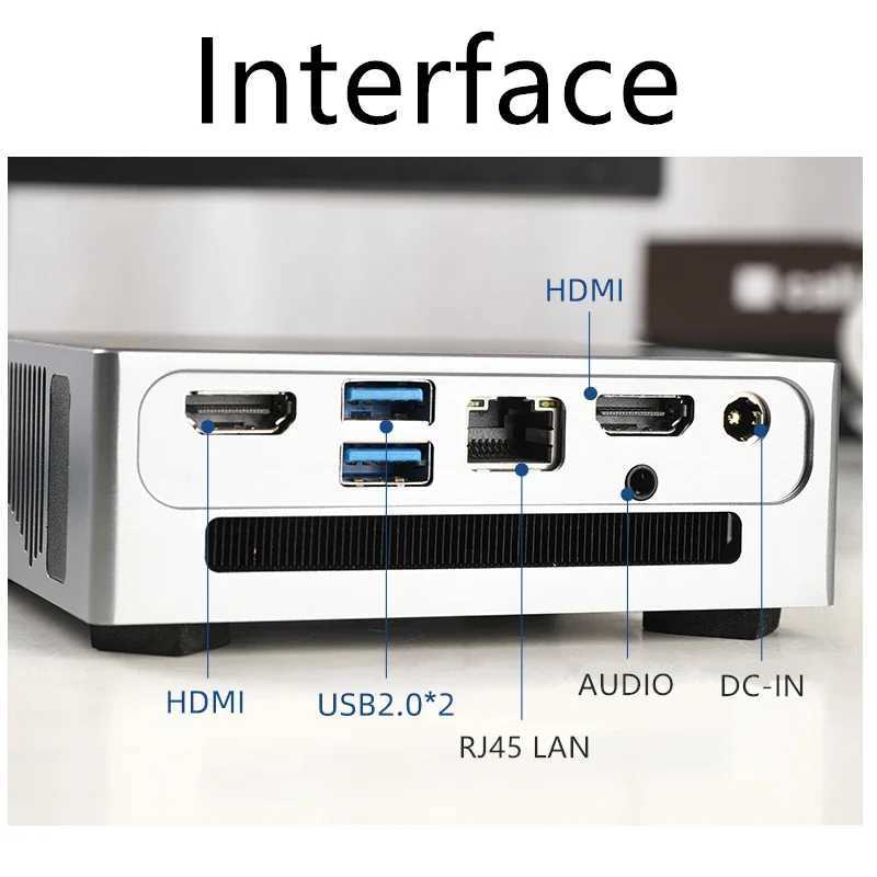 Topton AMD Gaming Mini PC Ryzen 9 5900HX ES 5700U ES 8 Core 16 Thread 2*DDR4 2*NVMe slots Micro Office Computer Windows 11 NUC X250602