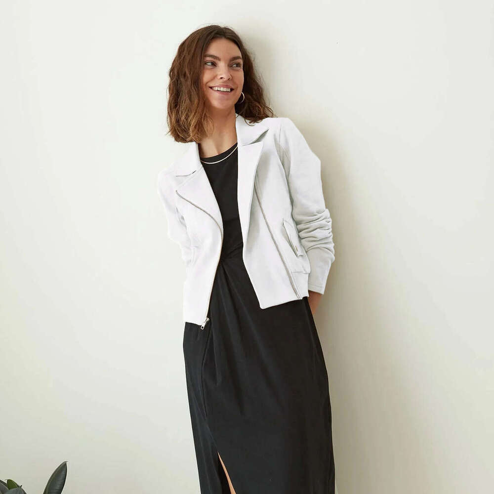 Trendy Street Style Fashion Design Pocket Zipper Hoodie Short Long Sleeve Jacket Top