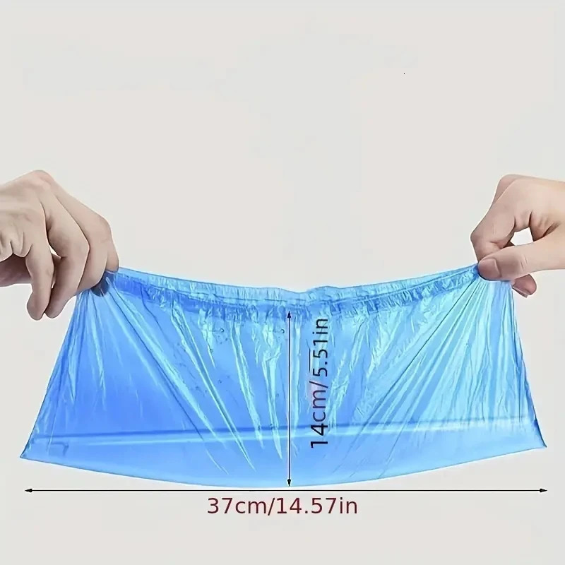 100PCS disposable waterproof shoe cover plastic nonslip foot indoor PE padded 250528