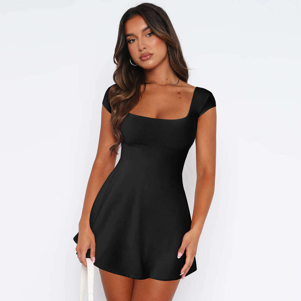 Women's Y2K Fashion Slim Short Backless Tie Strap Hot Girl One-Step Sexy Dress