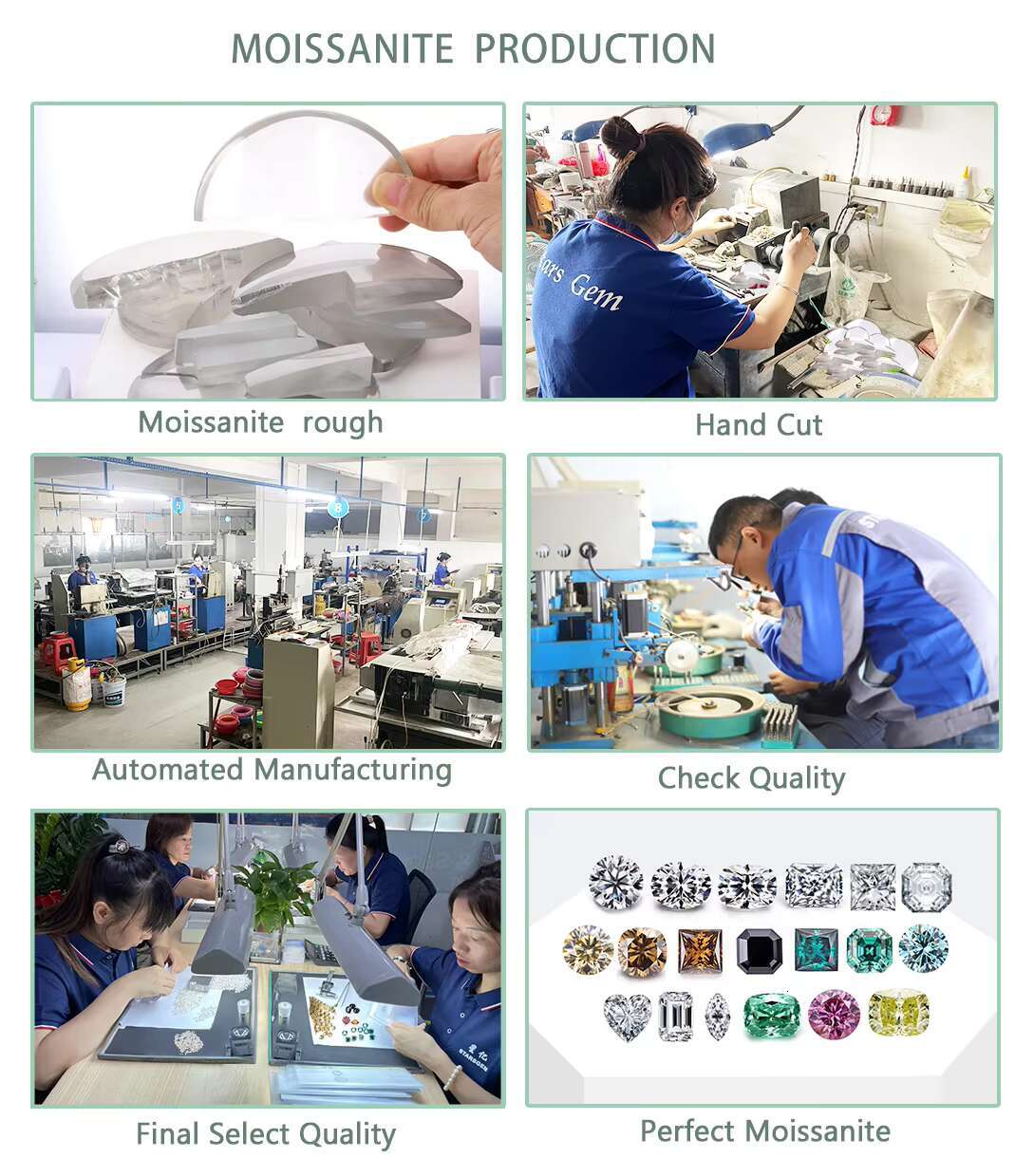 Starsgem Factory Price D Colorless Fancy Shape Mossan Diamond Moissanite