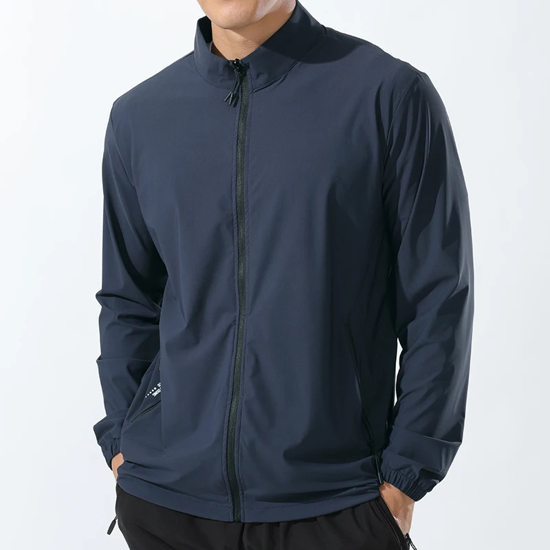 Running Coat Outdoor Elasticity Reflective Gym Jogging Quick Drying Thin Jackets Spring Summer Breathable Coat Custom 250529