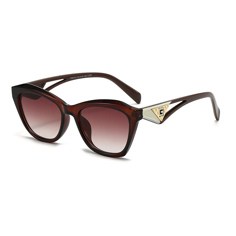 2025 free shipping Trendy cat eye sunglasses high-end personalized UV resistant fashion sunglasses for women men