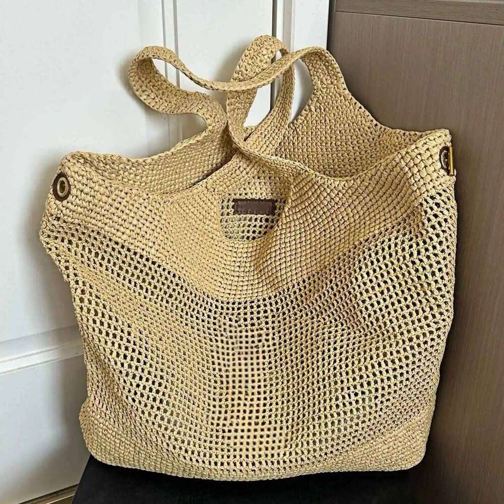 Summer New Large Woven Straw Tote - Fashion Boho Beach Women's Crossbody Shoulder Bag, Bversatile Vacation Bag