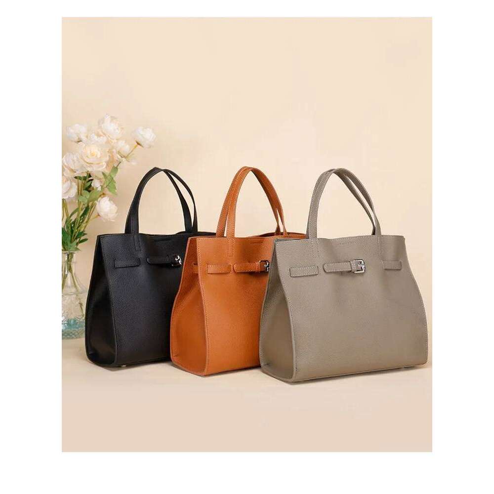 Genuine Handbag 2025 New Soft Leather High-End Feeling Top Layer Cowhide Large Capacity Commuting Shoulder Crossbody Bag